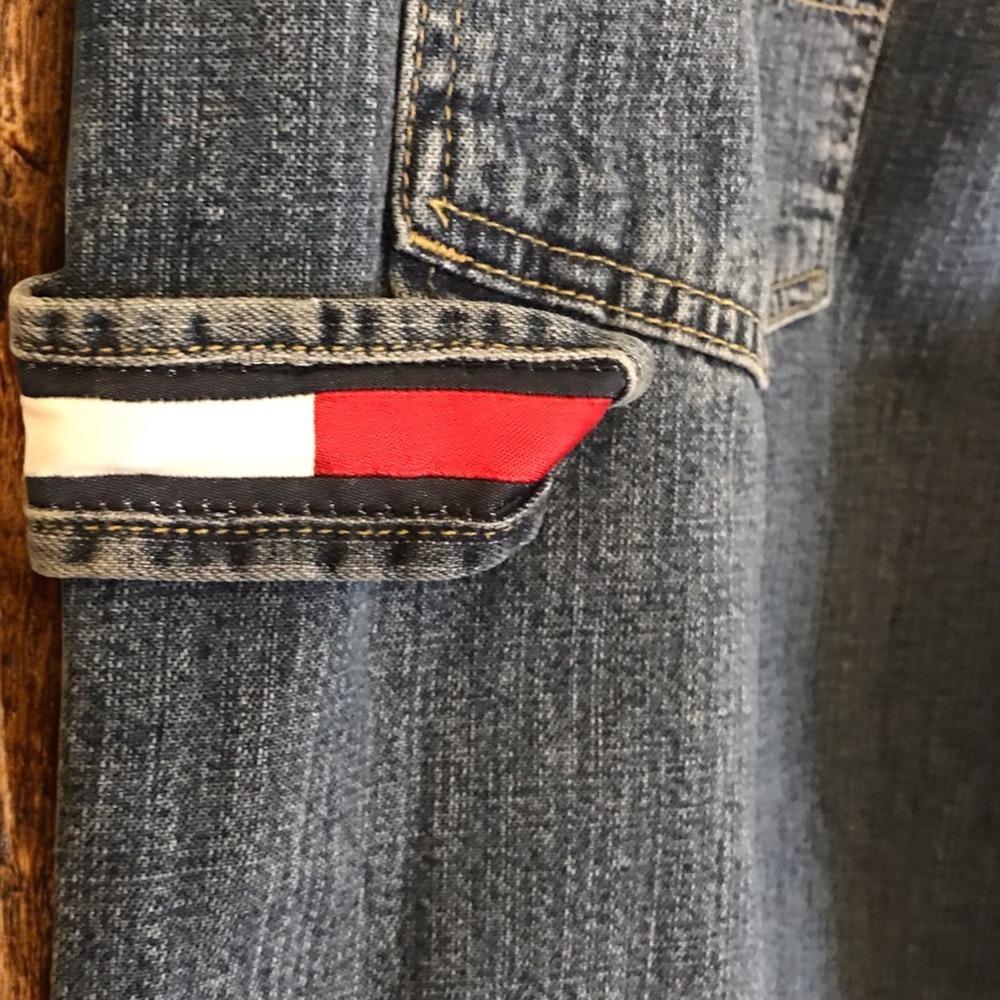 VTG 2003 Men 35x32 Tommy Hilfiger Carpenter‎ Jeans  Baggy Wide Leg Skater Y2K - Picture 5 of 9